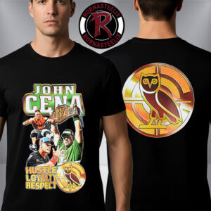 OVO x WWE John Cena Graphic Hustle Loyalty Respect Unisex T Shirt Two Sided