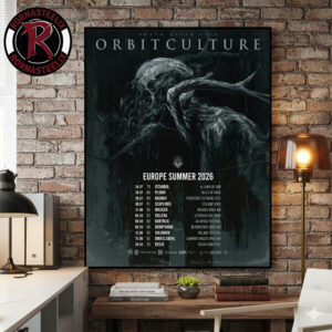 Orbit Culture Death Above Life Europe Summer 2026 Tour Schedule Tour Dates Poster Canvas Decor