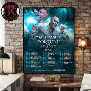 Paul Wall Fortune And Glory Tour 2026 Schedule Tour Dates Poster Canvas Decor