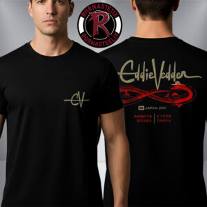 Pearl Jam Japan Tour 2026 Merchandise with Eddie Vedder Unisex T Shirt Two Sided