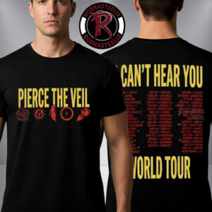 Pierce The Veil I Can’t Hear You World Tour 2026 Honolulu Hawaii Merch Schedule Tour Dates Unisex T Shirt Two Sided