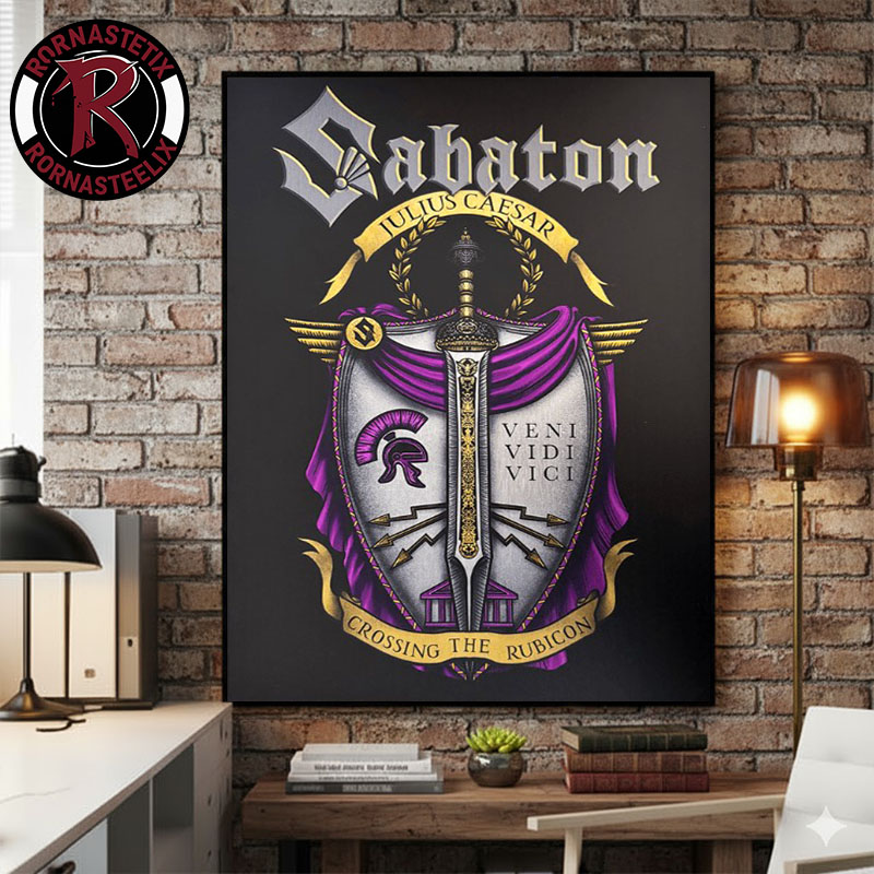 Sabaton Crossing The Rubicon Metal Magnetic 2026 Poster Canvas Decor Sabaton Crossing The Rubicon Metal Magnetic 2026 Poster Canvas Decor