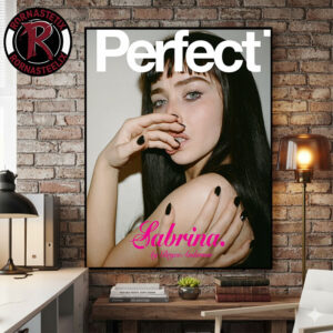 Sabrina Carpenter Stun Dark Hair For Perfect Magazine 2026 Poster Canvas Decor