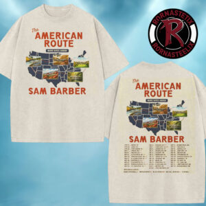 Sam Barber The American Route 2026 Schedule Tour Dates Washed T Shirt