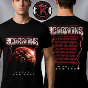 Scorpions Coming Home Tour 2026 Over 60 Years Of Scorpions World Tour Schedule Tour Dates Unisex T Shirt Two Sided