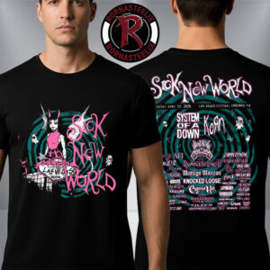 Sick New World Las Vegas 2026 Exclusive Merch Tee At Las Vegas Festival Grounds On April 25 2026 Grounds NV Unisex T Shirt Two Sided