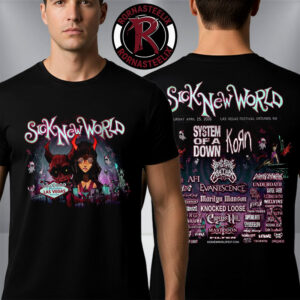 Sick New World Las Vegas 2026 Merch Tee At Las Vegas Festival Grounds On April 25 2026 Grounds NV Unisex T Shirt Two Sided