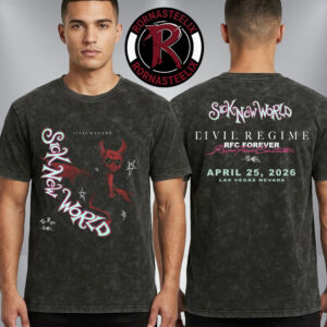 Sick New World x Civil Regime 2026 Eivil Regime Merch Las Vegas Nevada On April 25 2026 Washed T Shirt