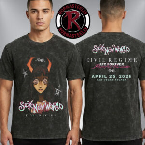 Sick New World x Civil Regime 2026 Merch Eivil Regime Washed T Shirt