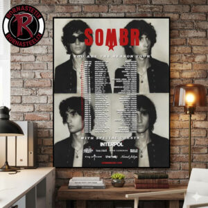 Sombr You Are The Reason Tour 2026 Schedule Tour Dates Poster Canvas Decor