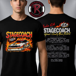Stagecoach Festival California Country Racing Team 2026 Lineup Unisex T Shirt Two Sided
