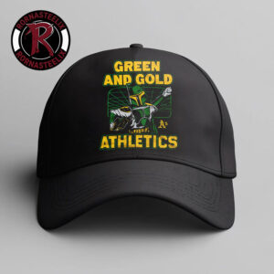 Star Wars x Athletics Dark Side Homage Star Wars Day 2026 Green And Gold Athletics Hat Cap