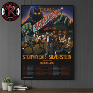 Story Of The Year And Silverstein Camp Screamo Tour 2026 Schedule Summer Tour Dates Poster Canvas Decor