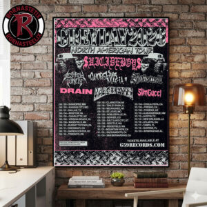 Suicide Boys Grey Day 2026 North American Tour Schedule Tour Dates Poster Canvas Decor