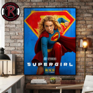 Supergirl Movie 2026 Official New Poster In Theaters June 26 2026 Poster Canvas Decor