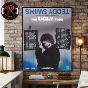 Teddy Swims The Ugly Tour 2026 Schedule Tour Dates Poster Canvas Decor