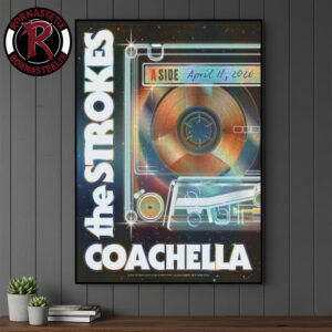 The Strokes Night 1 Coachella Poster Indio California On April 11 2026 Poster Canvas Decor