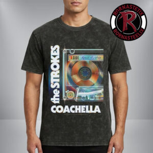 The Strokes Night 1 Coachella Poster Indio California On April 11 2026 Washed T Shirt