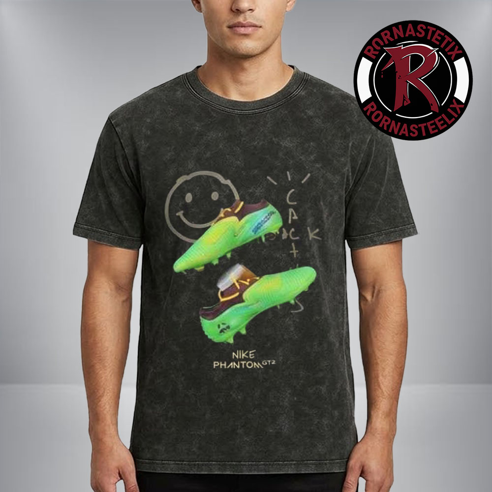 Travis Scott x Nike Phantom 6 Low Elite FG Sneaker Washed T Shirt Travis Scott x Nike Phantom 6 Low Elite FG Sneaker Washed T Shirt