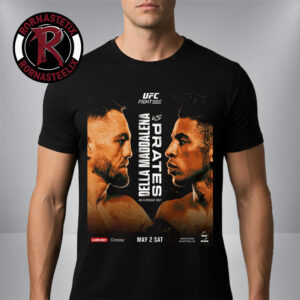 UFC Fight Night Jack Della Maddalena vs Carlos Prates Welterweight Bout On May 2 2026 UFC Australia n New Zealand Unisex T Shirt