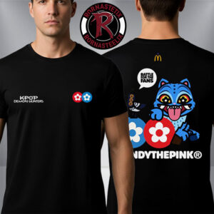Vandy The Pink x Netflix’s KPop Demon Hunters x McDonald’s Flower Logo Derpy Unisex T Shirt Two Sided