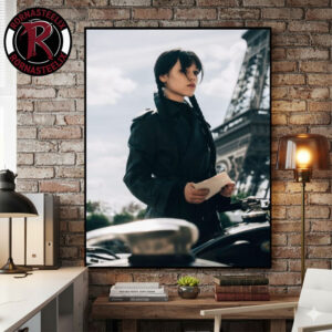 Wednesday Season 3 Jenna Ortega As Wednesday First Look At Paris France Poster Canvas Decor