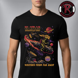 31 Atlas Interstellar Comet Visitors From Far Away Nature Backs Unisex T-Shirt