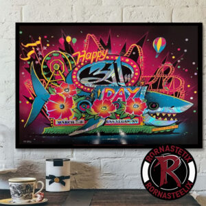 311 Band Happy 311 Day Venue Poster 2 Night On March 7-8 2026 At Las Vegas NV Poster Horizontal