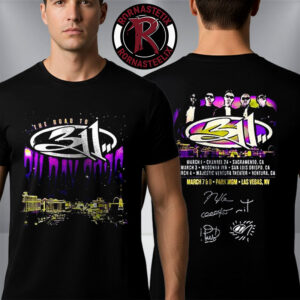 311 Band The Road To Unity Tour 2026 Signature Unisex T-Shirt Two Sided