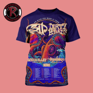 311 Band x Dirty Heads Summer Co-Headlining The So Glad You Made It Tour 2026 Schedule Tour Dates All Over Print Shirt