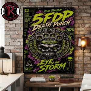 5 Finger Death Punch 2026 New Single Eye Of The Storm Drops On May 15 2026 Poster Canvas Decor