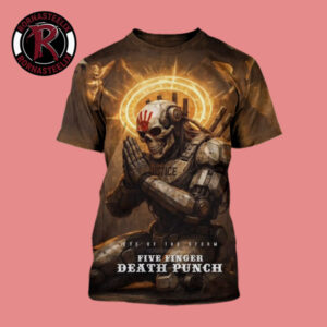 5 Finger Death Punch New Single Eye Of The Storm 2026 Drops On May 15 2026 Exclusive Merch All Over Print Shirt