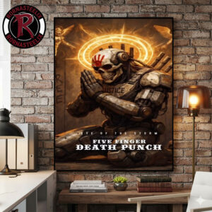 5 Finger Death Punch New Single Eye Of The Storm 2026 Drops On May 15 2026 Exclusive Merch Poster Canvas Decor