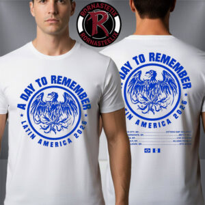 A Day To Remember Latin America 2026 Brazil Show Schedule Unisex T-Shirt Two Sided
