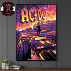 ACDC Perth Pwr Up Tour 2025 2 Nights On December 4-8 2025 At Optus Stadium Australia Poster Canvas Decor