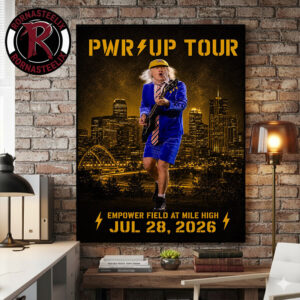 ACDC Power Up Tour 2026 Denver Colorado Show On July 28 2026 At Empower Field At Mile High Poster Canvas Decor