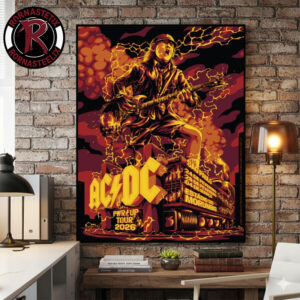 ACDC Pwr Up Tour 2026 Sao Paulo Show At Estadio Do Morumbis On March 4 2026 Poster Canvas Decor