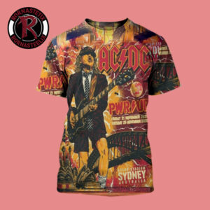 ACDC Sydney Australia Pwr Up Tour 2025 Event Poster 2 Shows At Accor Stadium On November 21-25 2025 All Over Print Shirt