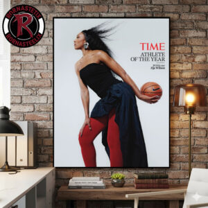 A’ja Wilson WNBA Star On Time Athlete Of The Year Poster Canvas Decor
