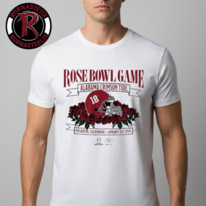 Alabama Crimson Tide Rose Bowl Game 2026 Helmet Tee On January 1 2026 Pasadena California Unisex T-Shirt