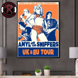 Amyl And The Sniffers UK And Europe Tour 2026 Schedule Dates Poster Canvas Decor