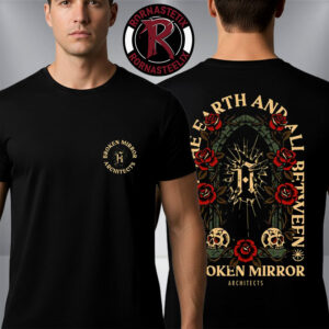 Architects Broken Mirror Tour 2026 Broken Mirror Heavens The Sky The Earth And All Between Unisex T-Shirt Two Sided