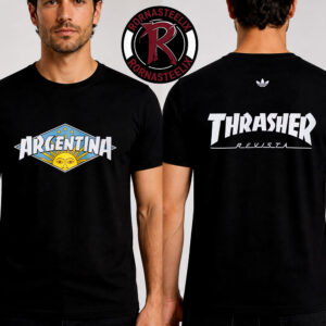 Argentina x Adidas Thrasher Collab Revista Unisex T Shirt Two Sided