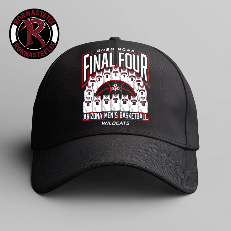 Arizona Wildcats Men's Basketball 2026 NCAA Final Four Jersey Madness All Team Hat Cap Arizona Wildcats Men's Basketball 2026 NCAA Final Four Jersey Madness All Team Hat Cap