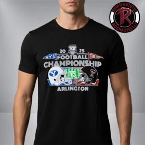 BYU Cougars vs  Texas Tech Helmet Tee 2025 Football Championship Arlington Unisex T-Shirt