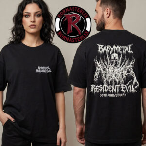 Babymetal x Resident Evil Celebrates 30th Anniversary Merch Metal Outbreak Unisex T Shirt Two Sided