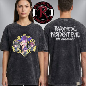 Babymetal x Resident Evil Celebrates 30th Anniversary Merch The Dolls Washed T Shirt