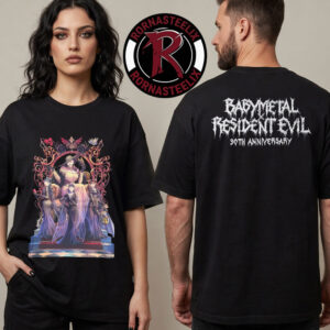 Babymetal x Resident Evil Celebrates 30th Anniversary Merch The Ladies Unisex T Shirt Two Sided