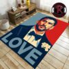 Bad Bunny LOVE Benito Bowl The Only Thing More Powerful Than Hate Is Love Puerto Rico Rug Carpet For Living Room Bad Bunny LOVE Benito Bowl The Only Thing More Powerful Than Hate Is Love Puerto Rico Rug Carpet For Living Room