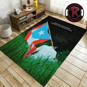 Bad Bunny LOVE Super Bowl LX 26 The Only Thing More Powerful Than Hate Is Love Rug Carpet For Living Room